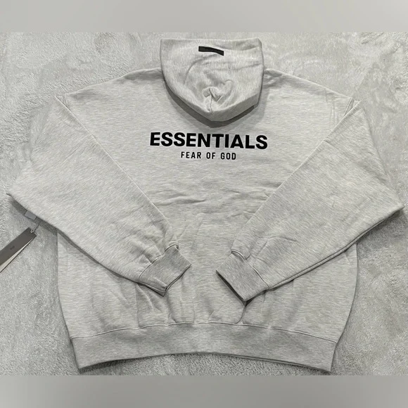 Essentials Light Oatmeal Hoodie and Sweatpants Set